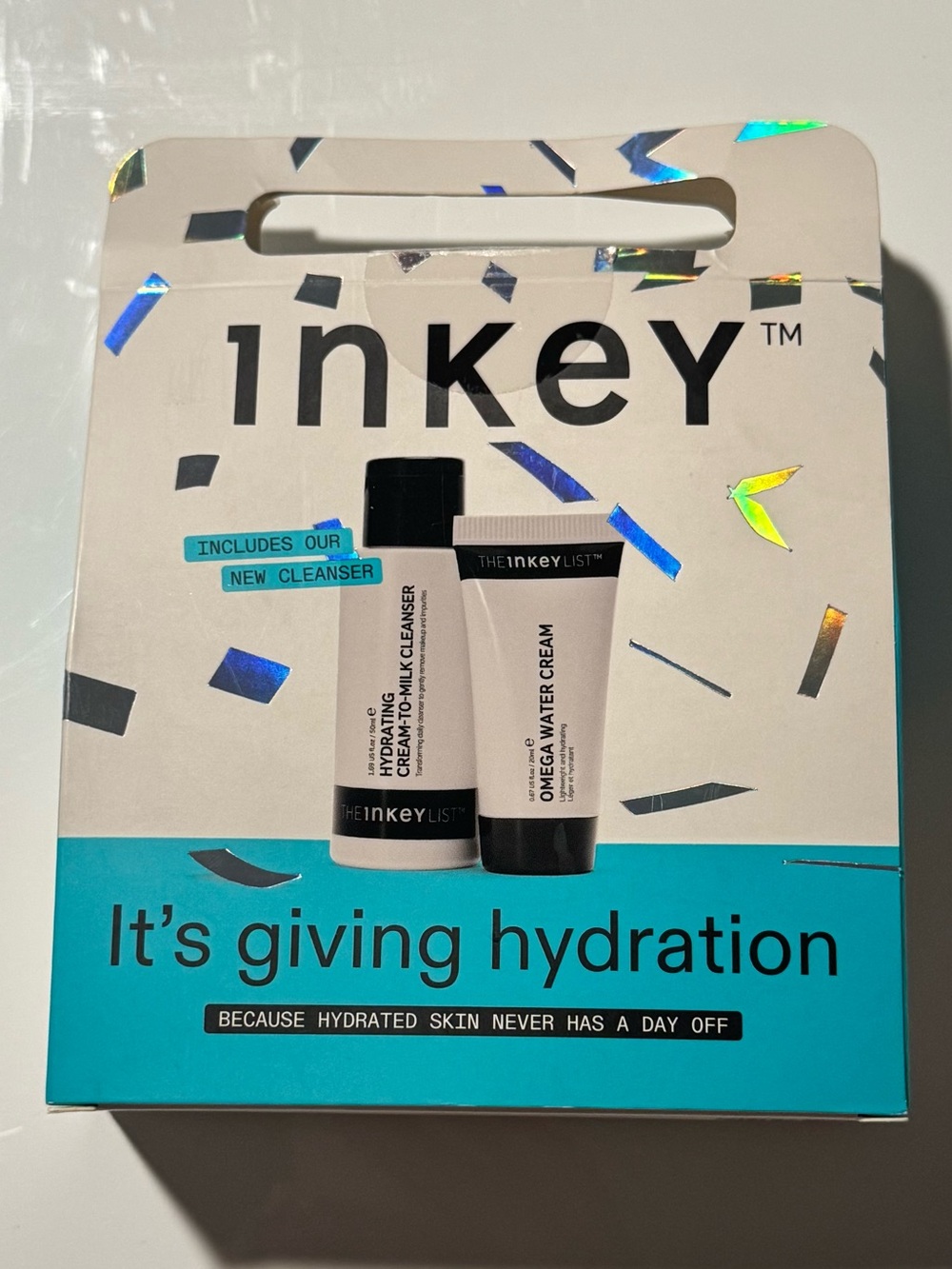 The Inkey List Hydration Skincare Set Minis Cleanser & Water Cream